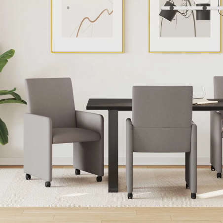Chaises à roulettes Vestry — Tissu · Taupe