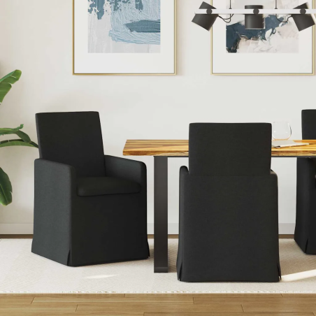 Chaises Staple — Tissu · Noir
