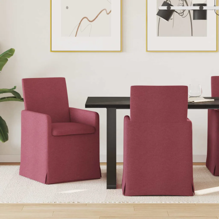 Chaises Staple — Tissu · Bordeaux