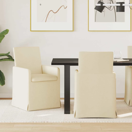 Chaises Staple — Tissu · Crème