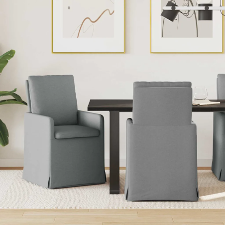 Chaises Jay — Tissu · Gris clair