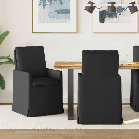 Chaises Jay — Tissu · Noir