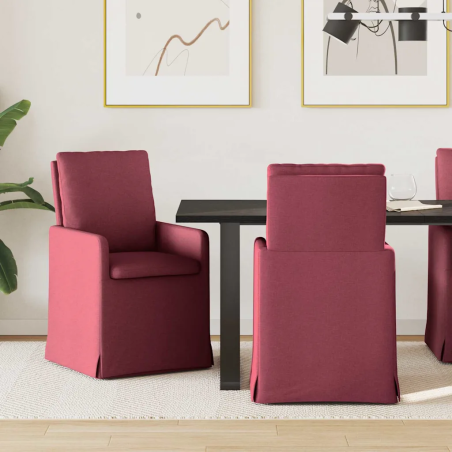 Chaises Jay — Tissu · Bordeaux