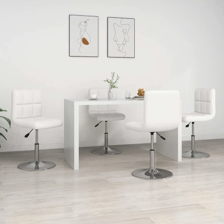 Chaises Macdougal — Similicuir · Blanc