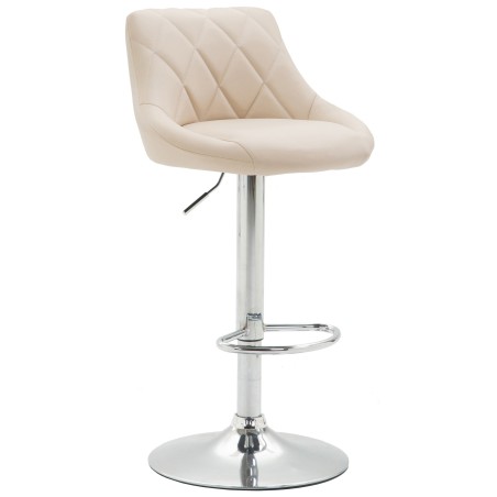 Tabouret de bar Crosby — Similicuir · Crème