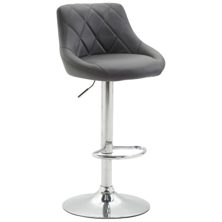 Tabouret de bar Crosby — Similicuir · Gris