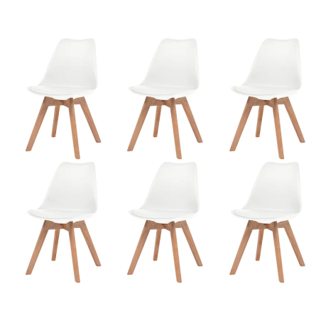 Chaises Mosco — Plastique · Blanc