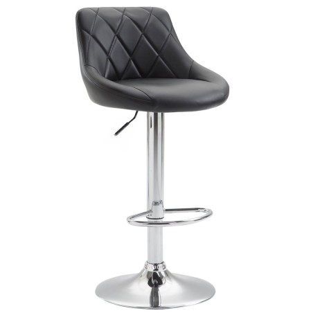 Tabouret de bar Crosby — Similicuir · Noir