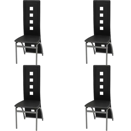 Chaises Monroe — Similicuir · Noir