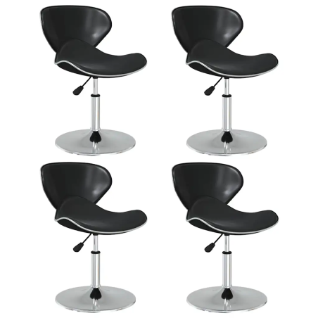 Chaises pivotantes Milligan — Similicuir · Noir