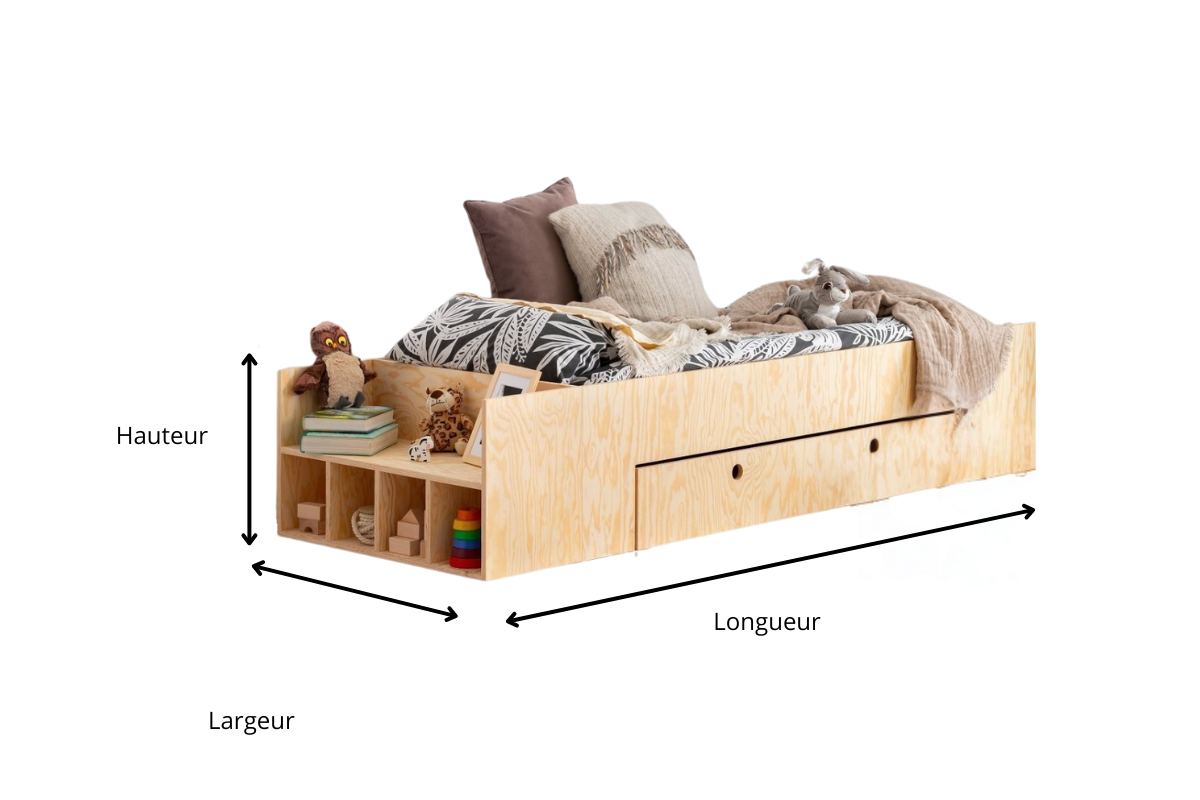 Willow Dimensions lit en bois modulable